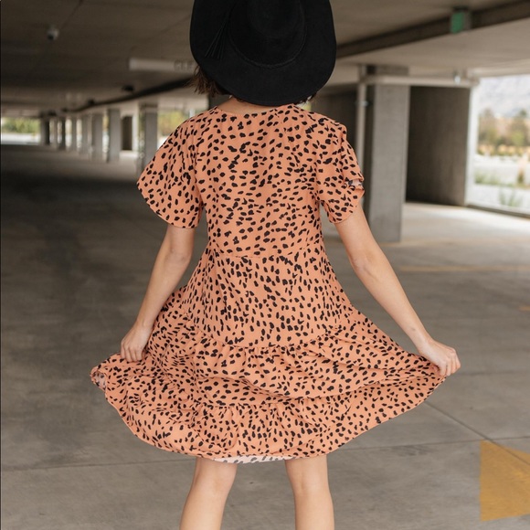 Fancy Tiered Dress In Sunrise - Size Small - Picture 5 of 5